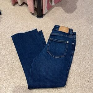 Zara Crop Flare Denim Jeans